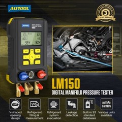 Refrigeration Digital Manifold Gauge Set AC HVAC System Vacuum Pressure Tester