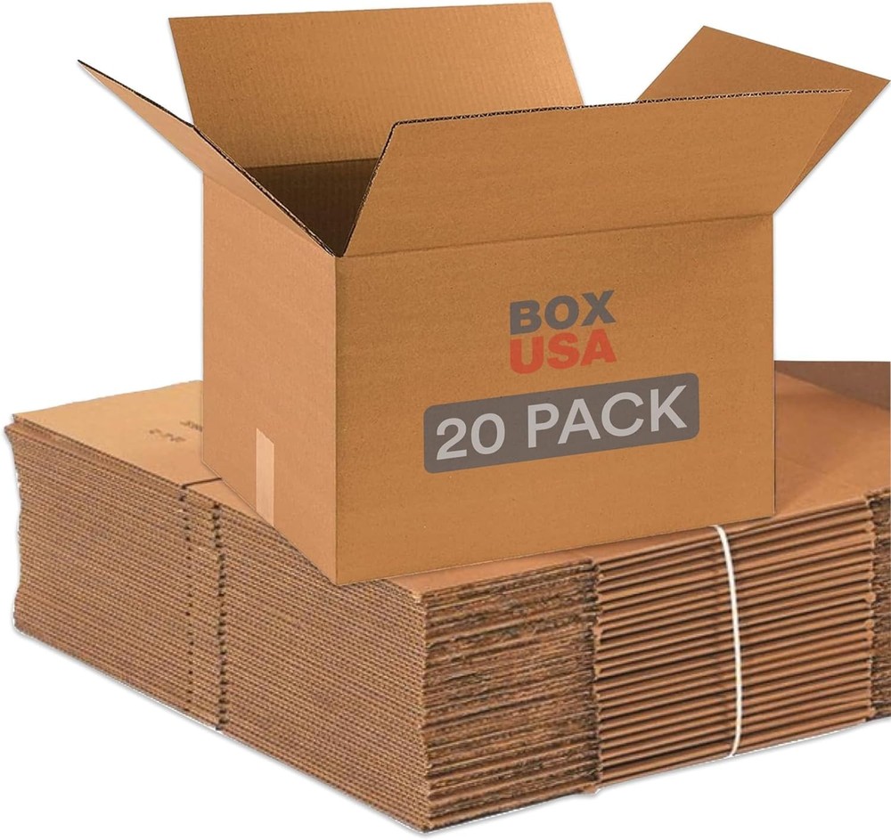 Moving Boxes Medium 18″L x 14″W x 18x14x12″ 20-Pk, Kraft Brown