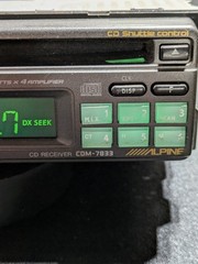 Alpine CDM-7833 In-dash CD Receiver (CD not working – See Description)