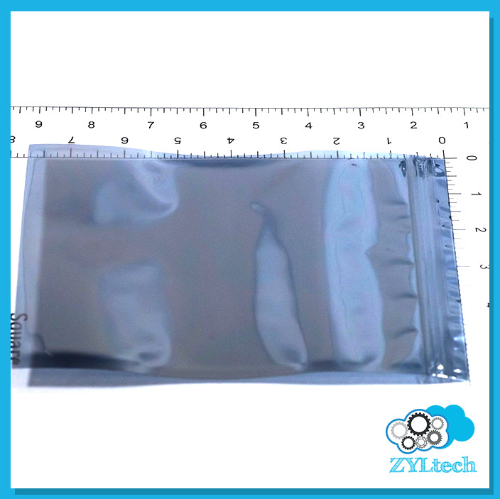 5 1/2″ 7 1/2″ Anti Static Bag ESD Metal Silver Resealable Zip Lock 25 50 100 PCS
