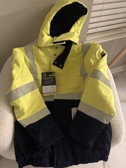 REVCO BLACK STALLION HI-VIS CLASS 3 AR/FR CANVAS DUCK INSULATED BOMBER JACKET