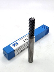 SGS Endmill 1/4″ Diameter 3/4″ LOC .030CR 7 Flute Solid Carbide 77120