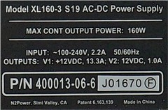 NEW Qualstar N2Power XL160-3 S19/400013-06-6 AC-DC Dual 12/12VDC/160W Power