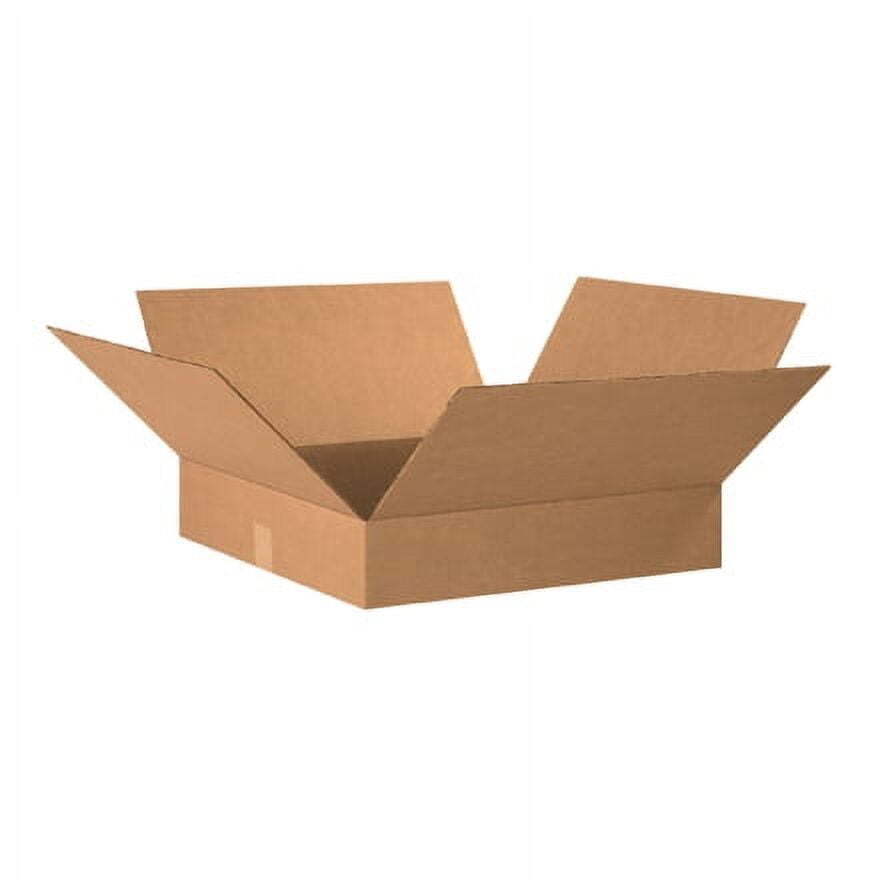 20 x 20 x 4″ Flat Corrugated Boxes, ECT-32 Brown Shipping/Moving Boxes 10 Boxes