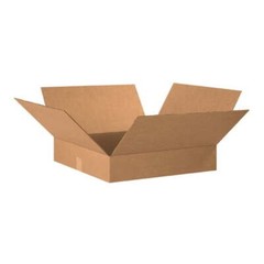 20 x 20 x 4″ Flat Corrugated Boxes, ECT-32 Brown Shipping/Moving Boxes 10 Boxes