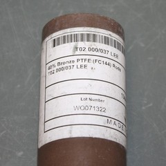 40% Bronze PTFE Filled Plastic Round Rod Bar 147328-01, 38mm Diameter x 160mm