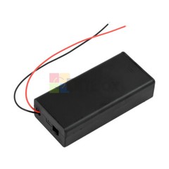 3.7V 2 x18650 Battery Holder Box Storage Case Parallel Battery Holder With Cable