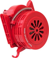 HANDHELD LOUD HAND CRANK MANUAL OPERATED AIR RAID ALARM PORTABLE SIREN RED