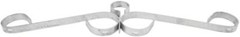 Chain Link 3-Piece 18″ Long [12 Gauge] Gate Scroll – Decorative Gate Topper