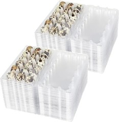 Quail Egg Cartons 18 Cell (3×6) 100 pcs – Secure Snap Close, Fast Shipping