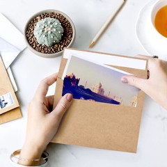 A7 Kraft Invitation Envelopes 5×7 for Wedding Card, 150 Ct 5.25″x7.25″ Self Seal