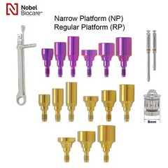 Dental Nobel Active Locator NP/RP Healing Abutments Cap Closure Open/Closed Tray