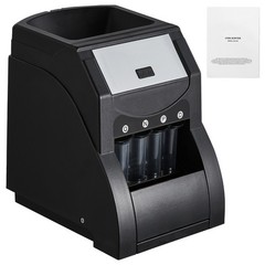 Uimoso Automatic Coin Sorter and Wrapper with 4 Coin Tubes, 230 Coins/Min