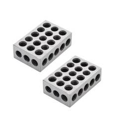 1 Pair 2-4-6 Blocks 23 Holes Matched Ultra Precision .0002″ Machinist 246 Jig