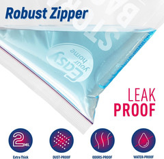 3 Gallon Zipper Lock Storage Bags16X18Reusable Extra Large Size Plastic Free