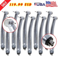 10pcs NSK Style Dental Pana Max High Speed Handpiece 4 Hole Push Button