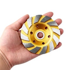 2pc 4″ Diamond Grinding Cup Wheel 12 Segments Turbo Concrete Stone Marble Cerami