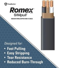 Southwire 125 ft. 8/2 Stranded Romex SIMpull CU NM-B W/G Wire – Black #28893602