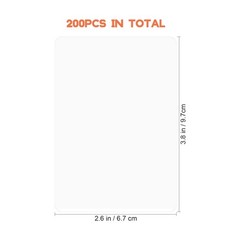 200PCS Laminating Film Clear Laminating Sheets Thermal Laminating Paper Sheets