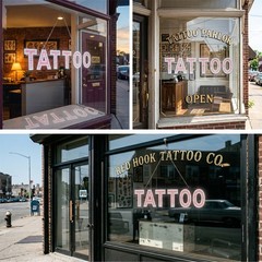 EPL Signs TATTOO Red Led Sign Business 7″x30″ 1G On-Off Mode
