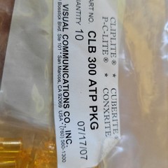 VCC CLB 300 ATP Amber 5mm LED Panel Lenses CLIPLITE NOS Lot of 10