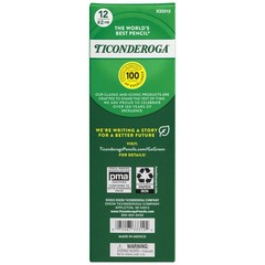 Ticonderoga My First Wood-Cased Pencils, Pre-Sharpened, 2 HB, Yellow, 12 Count