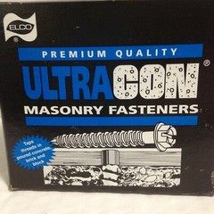 New Elco Ultracon Concrete Masonry Screws, 1 1/4″, Box Of 100 Count + Drill Bit