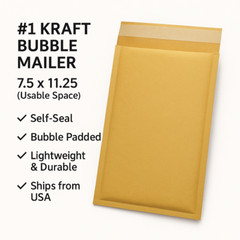 ANY SIZE KRAFT BUBBLE MAILERS SHIPPING MAILING PADDED BAGS ENVELOPES SELF SEAL