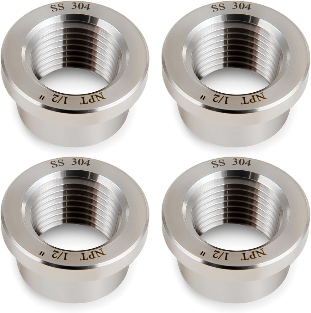 1/2″ NPT Female Weld on Bung Weldable Fitting (OD 0.95″) with Top Head Flange (O