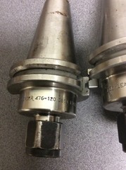 2 TechLeader Collet Chuck Tool Holders, Model 476-120-3814