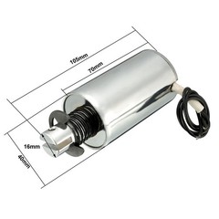 MQ8-Z57B DC 12V 60-120N 10mm Pull Push Type Linear Motion Solenoid Electromagnet