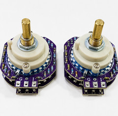 VALAB 24 Step Attenuator 50K Stereo Volume Control Upgrade Vishay – O Shaft