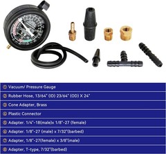 HFS(R) Carburetor Carb Valve Fuel Pump Pressure & Vacuum Tester Gauge Test Kit