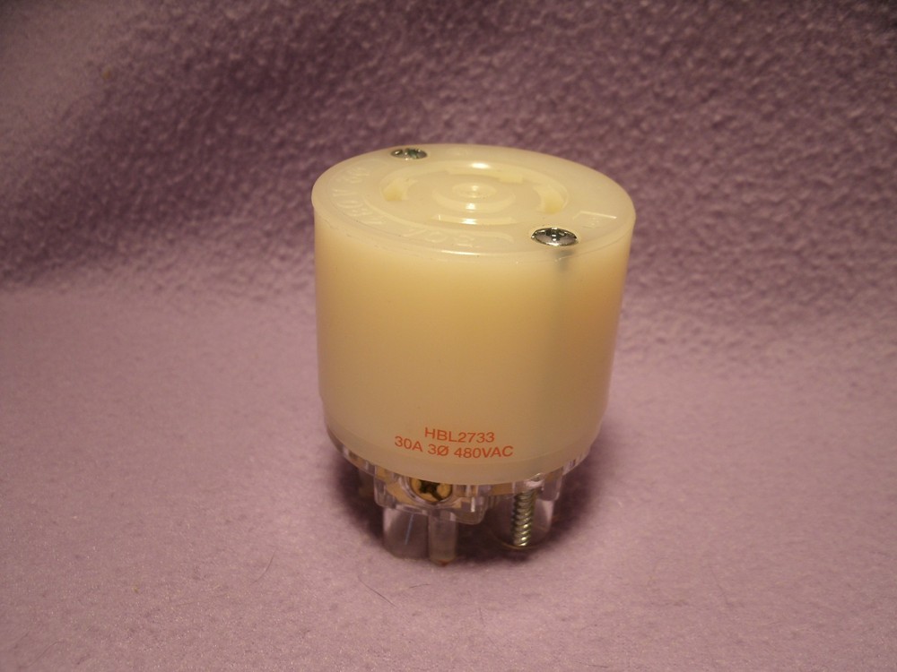 Hubbell HBL2733 3P 4W Twist Lock Insulgrip 30A 480VAC L16-30R Female