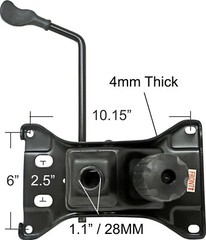 Super Heavy Duty Tilt Swivel Office Chair Mechanism Rocker 500 lbs. 6″ x 10.15″