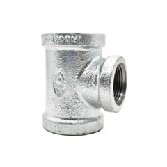 Thrifco 5217077 1 Inch x 1 Inch x 3/4 Inch Galvanized Steel Reducer Tee