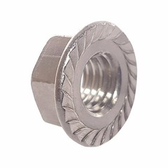 M6-1.0 – Class 8 Serrated Hex Flange Nuts DIN 6923 Zinc RoHS CR+3(Choose qty)