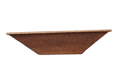 G.E.T. Enterprises Bugambilia Textured Finish Terracotta Resin square bowl