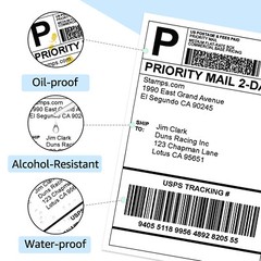 20Rolls 62mmx100mm DK-1202 Shipping Name Badge Labels Fit for Brother QL-1060N
