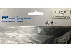 FP Outdoor Lighting Controls FP FA105 Photocontrol 120VAC, 50/60 HZ