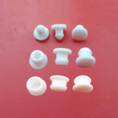 White Silicone Rubber Hole Plugs Snap-on Blanking End Caps Seal Stopper 2.5-14mm
