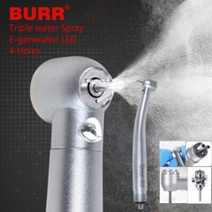 Dental LED Handpiece Fiber Optic E-generator Turbine 4Holes UDM
