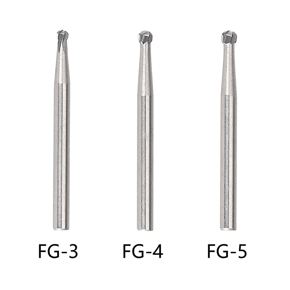 Dental Carbide Round Reverse Taper Cone Drill FG Bur for High Speed Handpieces