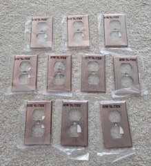 ENERLITES ANTIQUE COPPER DUPLEX RECEPTACLE STAINLESS STEEL 1G WALLPLATE-10 PACK