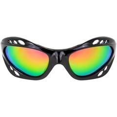 3 Pairs Birdz Seahawk Polarized Sunglasses Black w/ Red Pink Green Mirror Lens