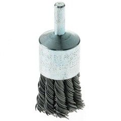 5 pack – 1″ Wire Knot End Brush Stainless Steel 1/4″ Shank Drill or Die Grinder
