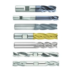 NIAGARA N47728 6.00mm Size, 19.00mm LOC, 3 Flute, AlTiN Solid Carbide Finishing