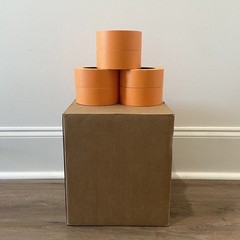 24 Rolls 2″ X 60 Yrds Orange Automotive Painters Masking Tape MADE IN USA