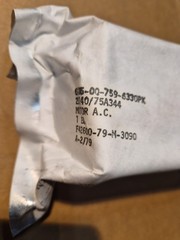 Globe Motors 200VAC Motor, 10K RPM, 3P, 400HZ PN 75A344, NSN 6105007596330, NOS.