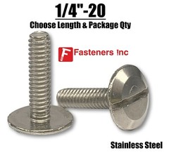 1/4″-20 Stainless Steel Slotted Hurricane Sidewalk Bolts – Select Length & Qty